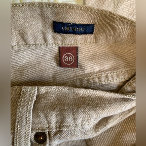 Mens Agave Nectar Cotton/Linen Pants SZ 36 - Picture 5 of 7